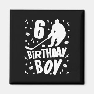 Imán 6.º Nacimiento Niños de Hockey sobre Hielo Fiesta