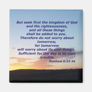 Imán 6:33 de Matthew - 34