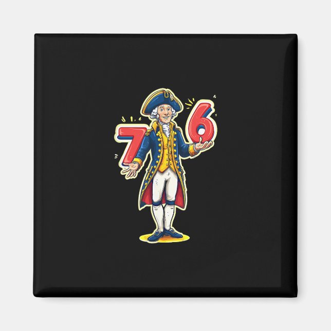 Imán 6-7 7-6 Gracioso George Washington Seis Memes (Frente)