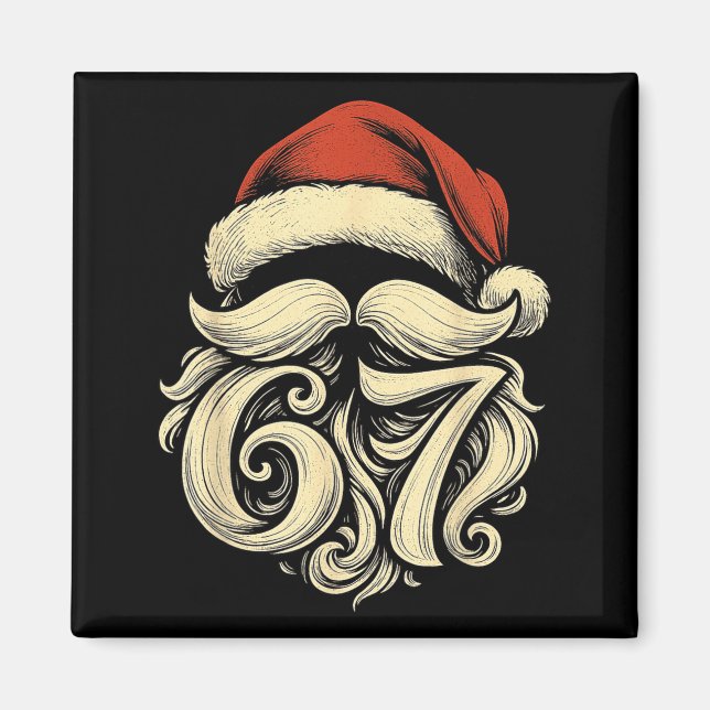 Imán 6 7 Christmas 67 Santa Six Seven Christmas Boys Te (Frente)