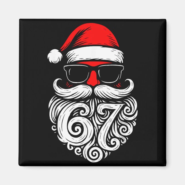 Imán 6 7 Christmas 67 Santa Six Seven Christmas Boys Te (Frente)