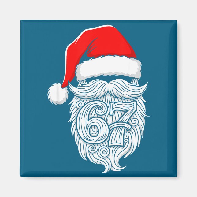 Imán 6 7 Christmas 67 Santa Six Seven Christmas Boys Te (Frente)