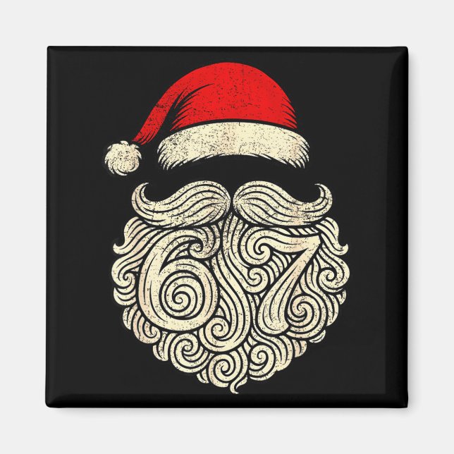 Imán 6 7 Christmas 67 Santa Six Seven Christmas Boys Te (Frente)