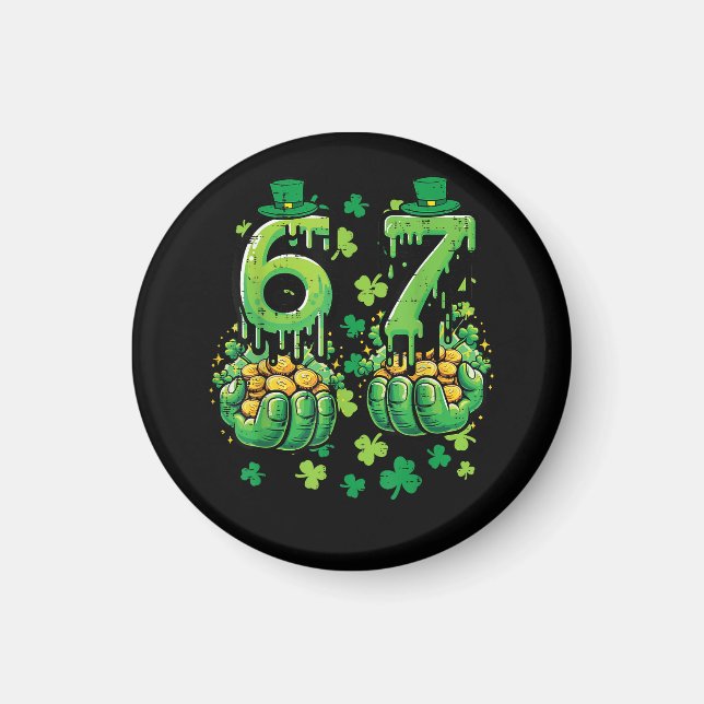 Imán 6 7 Día de San Patricio (Frente)