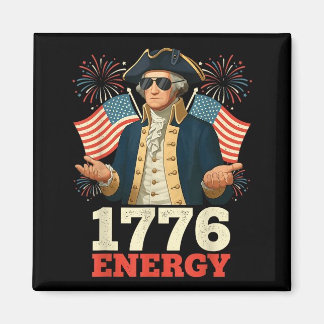 Imán 6-7 George Washington Seis Siete Meme Divertido 4  (Frente)