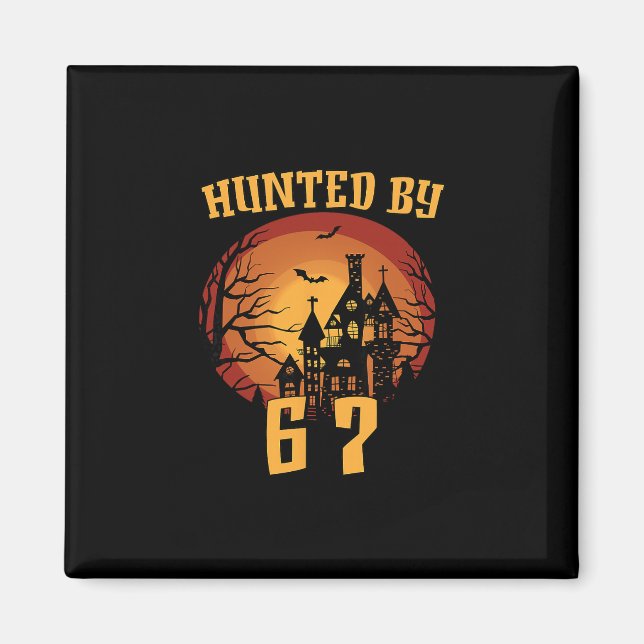 Imán 6 7 Halloween 67 Meme Seis Siete Gen Alpha (Frente)