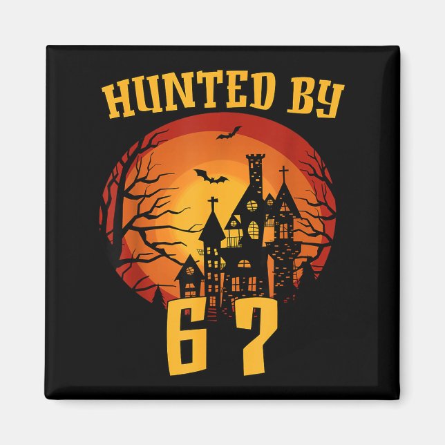 Imán 6 7 halloween 67 meme seis siete haunted gen alpha (Frente)