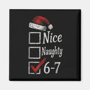 Imán 6-7 Meme Bonito Travieso 67 Navidad Rotura Cerebra