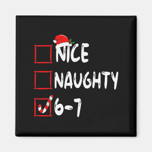 Imán 6-7 Meme Bonito Travieso 67 Navidad Rotura Cerebra