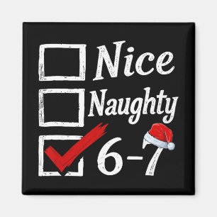 Imán 6-7 Meme Bonito Travieso 67 Navidad Rotura Cerebra