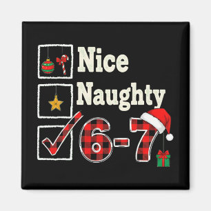 Imán 6-7 Meme Bonito Travieso 67 Navidad Rotura Cerebra