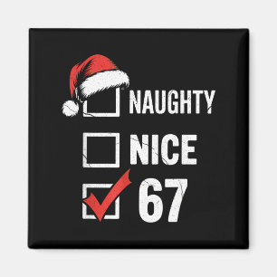 Imán 6-7 Meme Navidad Travieso Bueno 67 Seis Siete Dive