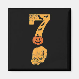 Imán 6 7 Seis Siete Meme Con Mano Telaraña Halloween 