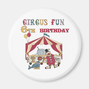 Imán 6to cumpleaños del circo