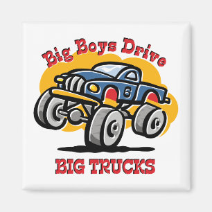 Imán 6to cumpleaños del monster truck