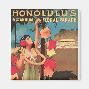 Imán 6to desfile floral anual 1911 de Honolulu, Hawaii