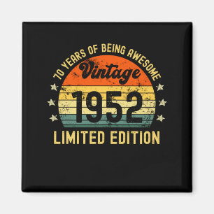 Imán 70.º regalo de cumpleaños edición limitada de 1952