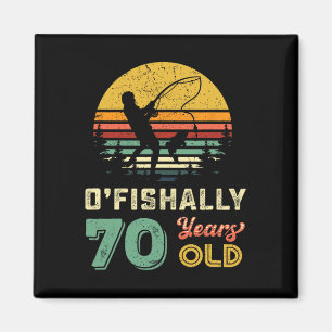 Imán 70 años de edad Setenta Abuelos Pescado 70 cumplea