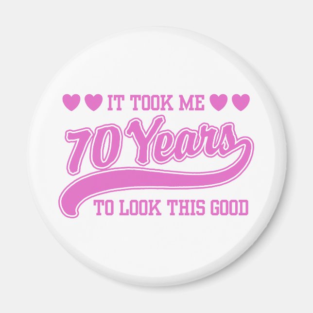 Imán 70 cumpleaños (Frente)