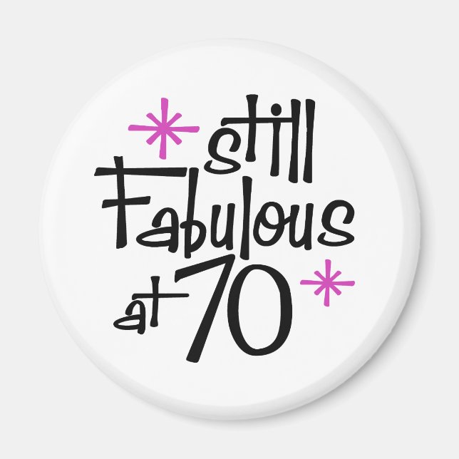 Imán 70 cumpleaños (Frente)