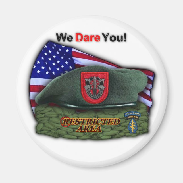 Imán 7.ª fuerza especial boinas verdes sfg vets imnet (Frente)