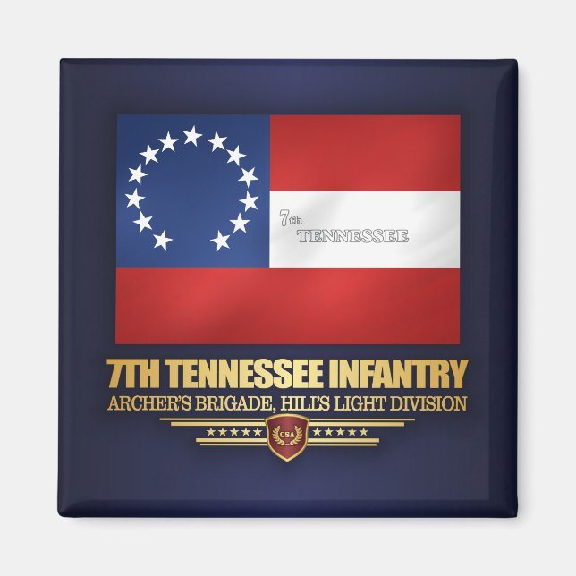 Imán 7.ª Infantería Tennessee (Frente)