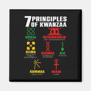 Imán 7 Principios De Kwanzaa Celebración Pan Africano
