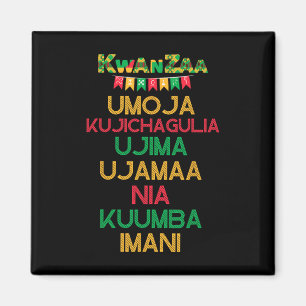 Imán 7 Principios De Kwanzaa Feliz Cand Africano De Kwa