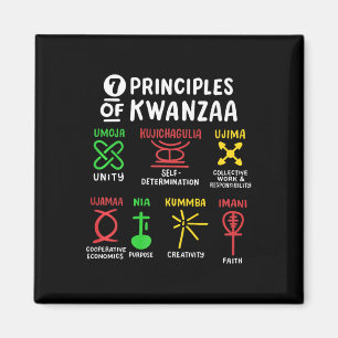 Imán 7 Principios De Kwanzaa Hombres Africanos Negros