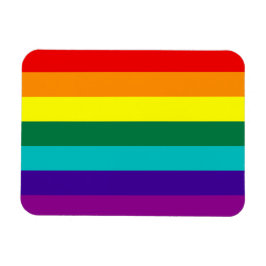 Imán 7 Rayas Bandera del Orgullo Gay Arcoiris Magnet Pr