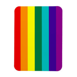 Imán 7 Rayas Bandera del Orgullo Gay Arcoiris Magnet Pr