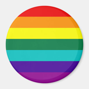 Imán 7 Rayos Bandera del Orgullo Arcoiris