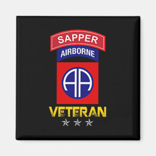 Imán 82.ª Camisa Aérea - 82.ª Veterana Del Sapper