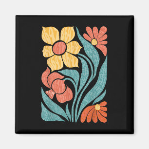 Imán 8647 Boho floral sutil anti Trump