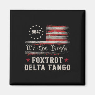 Imán 8647 Foxtrots Deltas Tangos Camiseta sin Mangas de