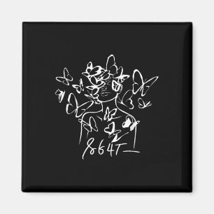 Imán 8647 Incursión contra Trump en floral 86 47