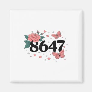 Imán 8647 Retro 86 47 Presidente de arte anti-trump
