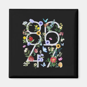 Imán 8647 Sutil Anti Trump 86 47 Floral Boho Estilo 1