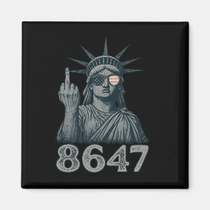 Imán 86 47 Anti Trump Funny 8647 Estatua Anti-Trump De