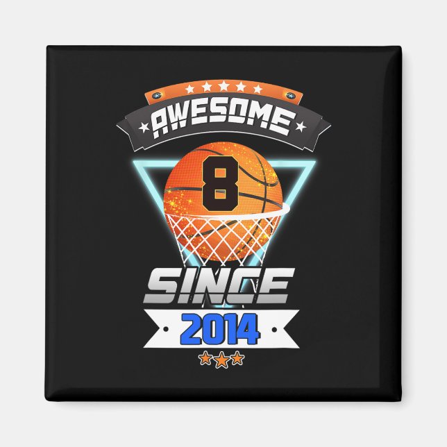 Imán 8.º Baloncestista Jugador de Baloncesto de Cumplea (Frente)