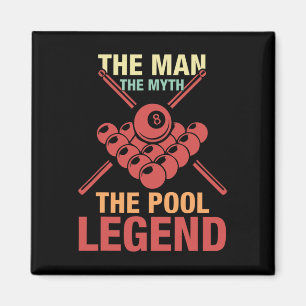 Imán 8 Ball Pool Player El Hombre El Mito De La Piscina