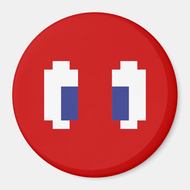 Imán 8 bits Pixel Manga Eyes (Frente)