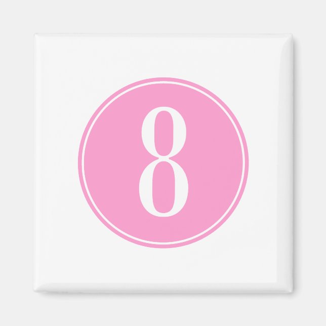 Imán #8 Círculo rosado (Frente)