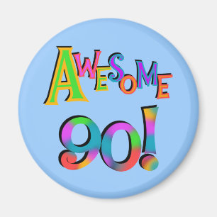 Imán 90 camisetas impresionantes y Gifs del cumpleaños
