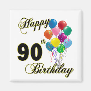 Imán 90.os regalos de cumpleaños y ropa felices del