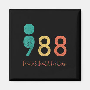 Imán 988 Semicolón Salud Mental S Prevención del Suicid