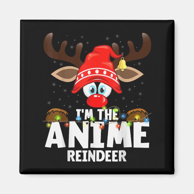 Imán 99 Matching Christmas Reindeer Anime - Uni-adults, (Frente)