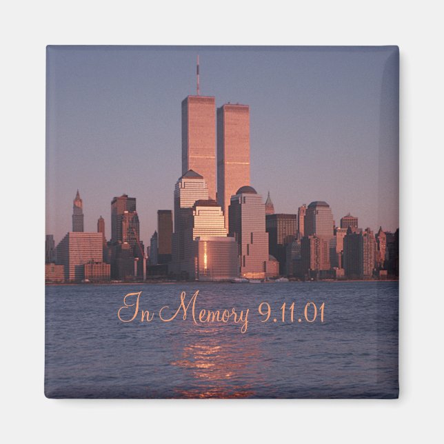 Imán 9/11 Mimán conmemorativo (Frente)