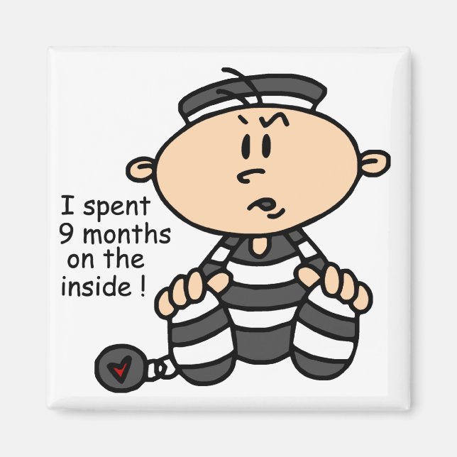 Imán 9 Meses Dentro Del Bebé Prisionero (Frente)