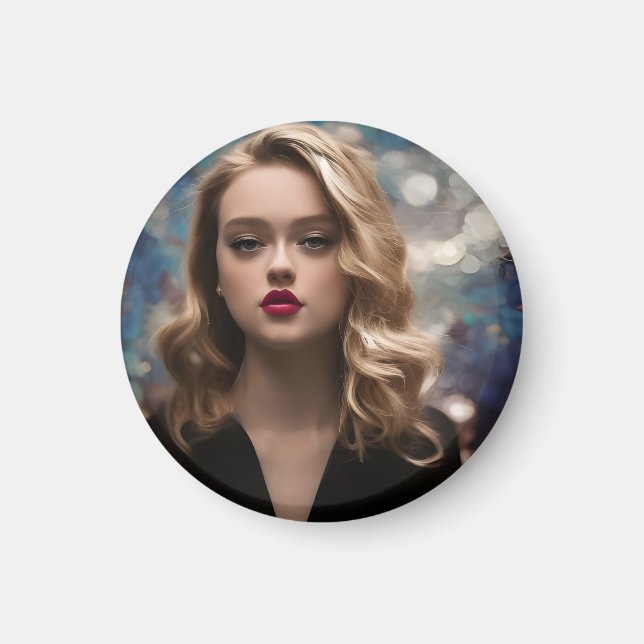 Imán A Beautiful Blonde Woman